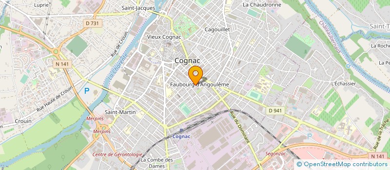 localisation de l'entreprise MADAME CHRISTINE PELLETANT à COGNAC
