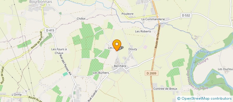 localisation de l'entreprise MADAME CHRISTINE PELLETIER  SAULCET