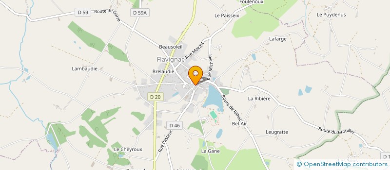 localisation de l'entreprise MADAME CHRISTINE PELLIER à FLAVIGNAC