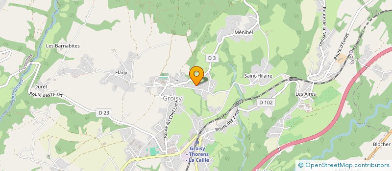 localisation de l'entreprise MADAME CHRISTINE PELLIER-MERMIN  GROISY