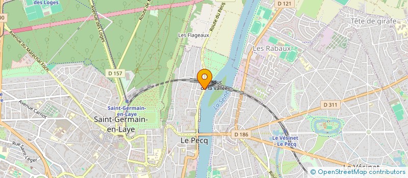 localisation de l'entreprise MADAME CHRISTINE PEREIRA  LE PECQ