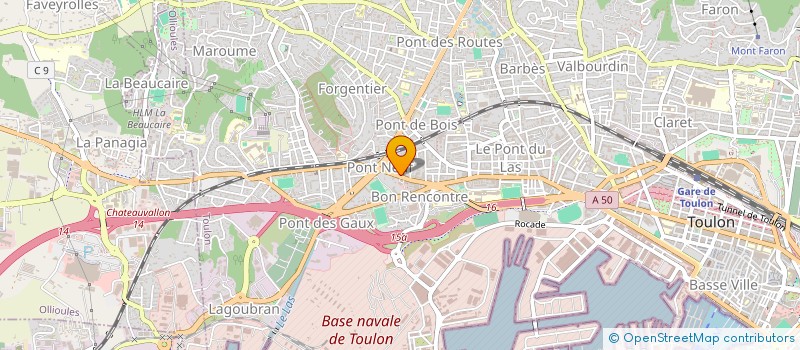 localisation de l'entreprise MADAME CHRISTINE PERETTI  TOULON