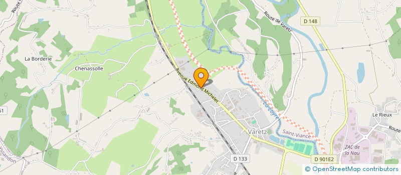 localisation de l'entreprise MADAME CHRISTINE PEREZ  VARETZ