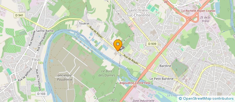 localisation de l'entreprise MADAME CHRISTINE PERIN  SAINT-YRIEIX-SUR-CHARENTE
