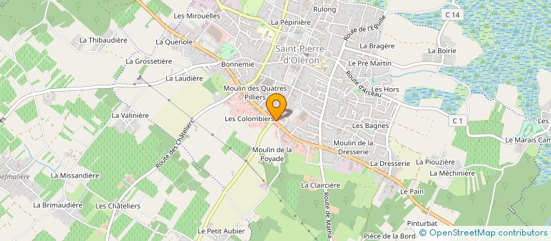 localisation de l'entreprise MADAME CHRISTINE PERINEAU  SAINT-PIERRE-D'OLERON