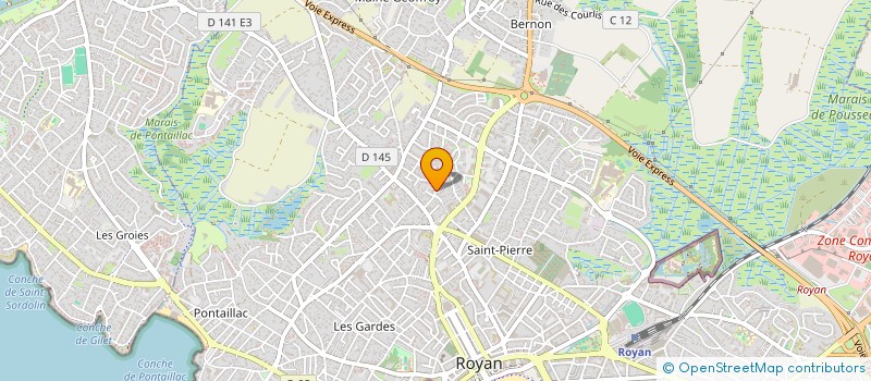 localisation de l'entreprise MADAME CHRISTINE PERONNEAUD  ROYAN
