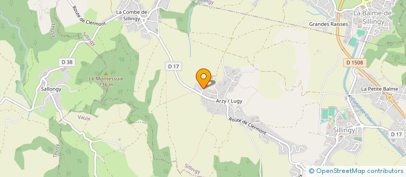 localisation de l'entreprise MADAME CHRISTINE PESCHER  SILLINGY