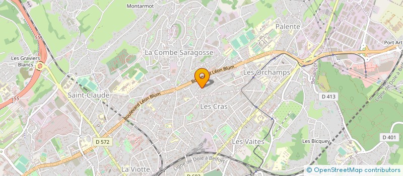 localisation de l'entreprise MADAME CHRISTINE PESEUX à BESANCON