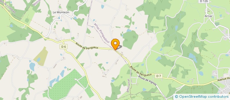 localisation de l'entreprise MADAME CHRISTINE PEYRAMAURE  ARNAC-POMPADOUR