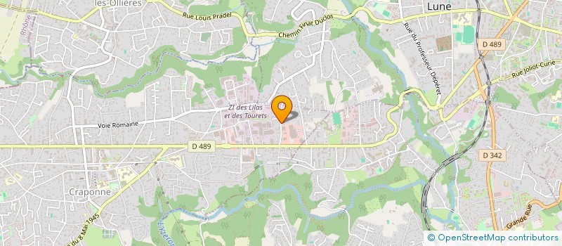 localisation de l'entreprise MADAME CHRISTINE PFAFF  CRAPONNE