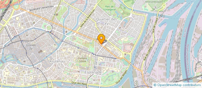 localisation de l'entreprise MADAME CHRISTINE PFEIFFER à STRASBOURG