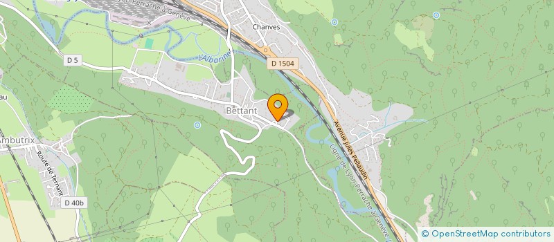 localisation de l'entreprise MADAME CHRISTINE PHILIBERT  BETTANT