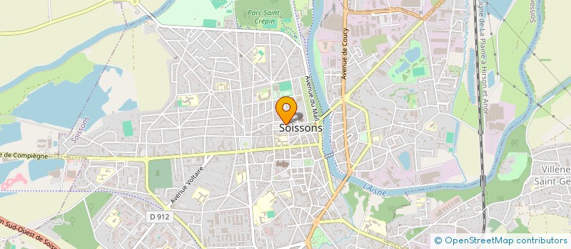 localisation de l'entreprise MADAME CHRISTINE PHILIPPON à SOISSONS