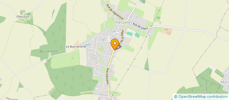 localisation de l'entreprise MADAME CHRISTINE PHILLEBEAUX  FLESSELLES