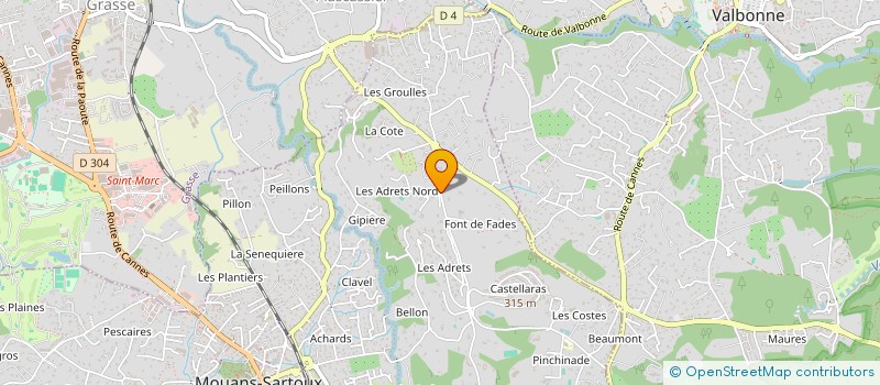 localisation de l'entreprise MADAME CHRISTINE PIANIGIANI  MOUANS-SARTOUX