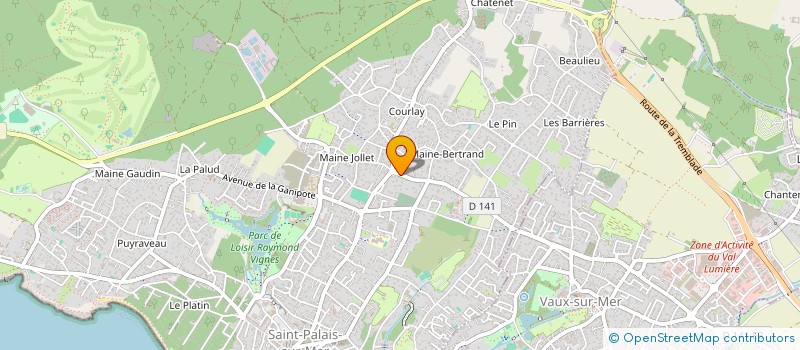 localisation de l'entreprise MADAME CHRISTINE PICAUD  SAINT-PALAIS-SUR-MER