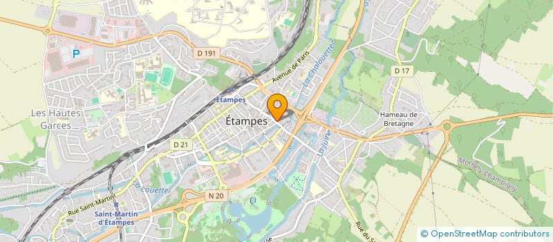 localisation de l'entreprise MADAME CHRISTINE PIERRARD  ETAMPES