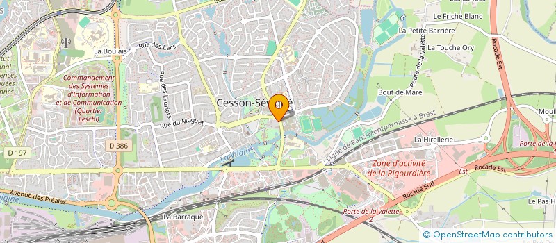 localisation de l'entreprise MADAME CHRISTINE PIERRE  CESSON-SEVIGNE