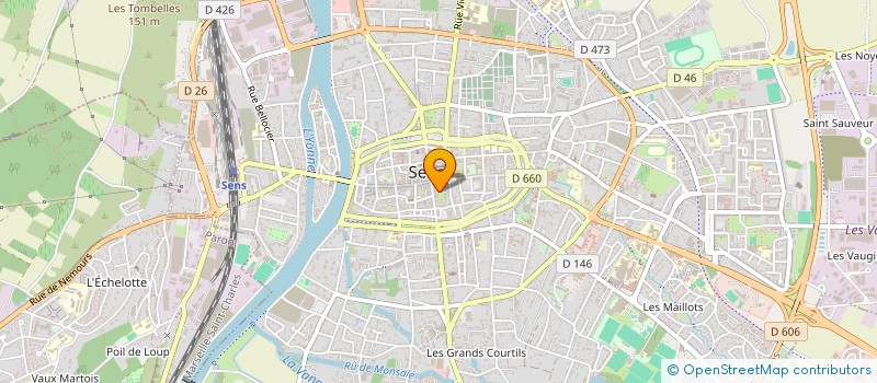 localisation de l'entreprise MADAME CHRISTINE PIERSIAK  SENS