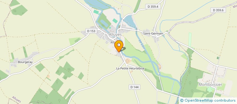 localisation de l'entreprise MADAME CHRISTINE PIEUCHOT à ALLUYES