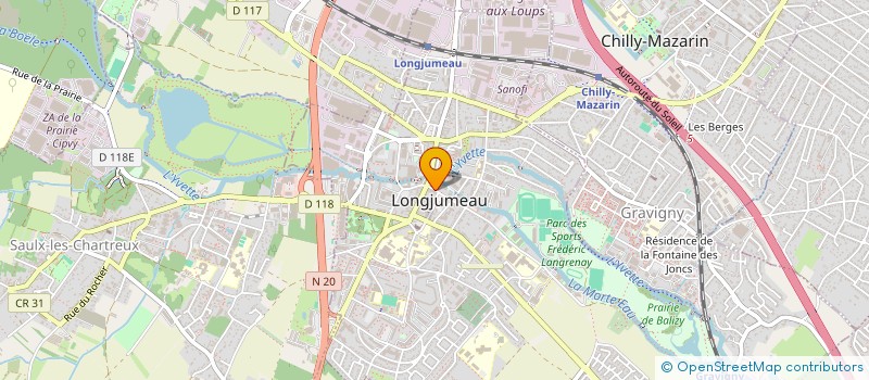 localisation de l'entreprise MADAME CHRISTINE PIJEAT à LONGJUMEAU