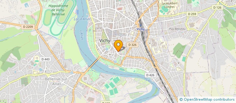 localisation de l'entreprise MADAME CHRISTINE PILLON à VICHY