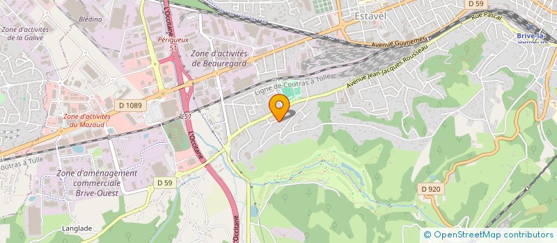 localisation de l'entreprise MADAME CHRISTINE PIQUET  BRIVE-LA-GAILLARDE