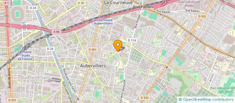 localisation de l'entreprise MADAME CHRISTINE PIRES LUCAS à AUBERVILLIERS