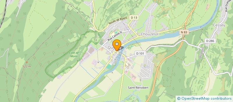 localisation de l'entreprise MADAME CHRISTINE PIZETTI à QUINGEY