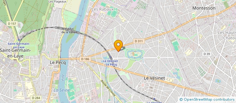 localisation de l'entreprise MADAME CHRISTINE PLATHEY  LE VESINET