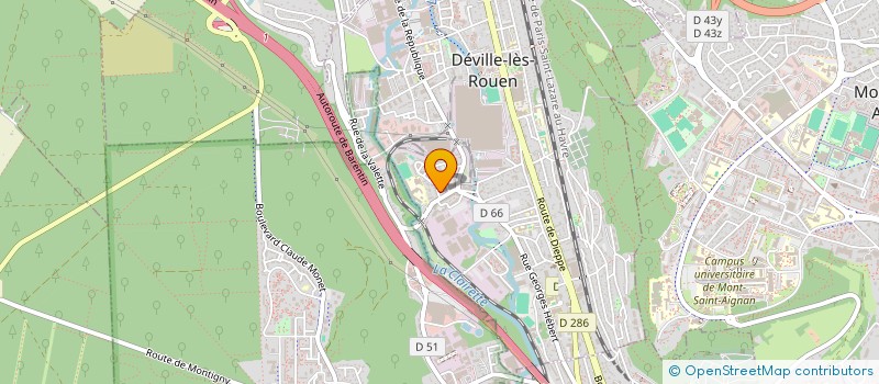 localisation de l'entreprise MADAME CHRISTINE PLOUCHART  DEVILLE-LES-ROUEN