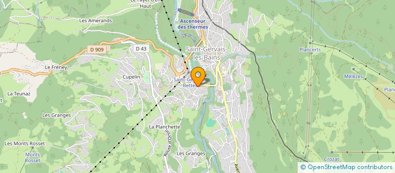 localisation de l'entreprise MADAME CHRISTINE POGNANT  SAINT-GERVAIS-LES-BAINS