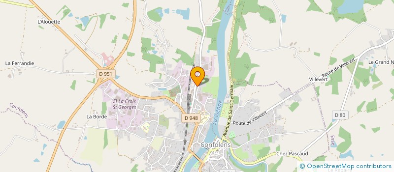 localisation de l'entreprise MADAME CHRISTINE POLI  CONFOLENS