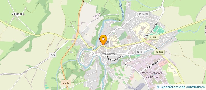 localisation de l'entreprise MADAME CHRISTINE PONNELLE  SEMUR-EN-AUXOIS