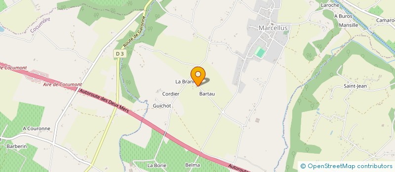 localisation de l'entreprise MADAME CHRISTINE PONS-CAVELEC  MARCELLUS