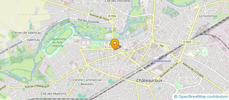 localisation de l'entreprise MADAME CHRISTINE POTHELUNE  CHATEAUROUX