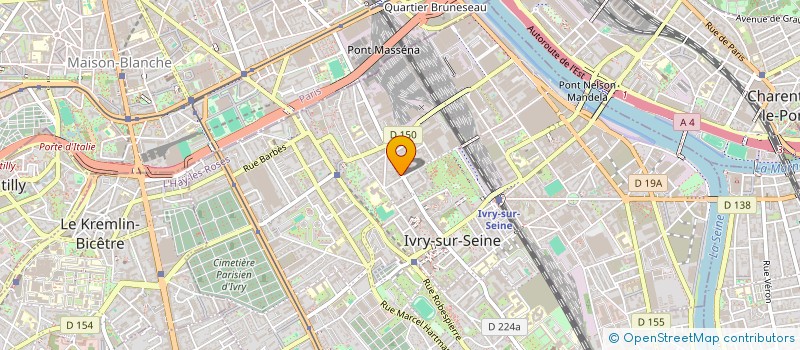 localisation de l'entreprise MADAME CHRISTINE POTTIER  IVRY-SUR-SEINE