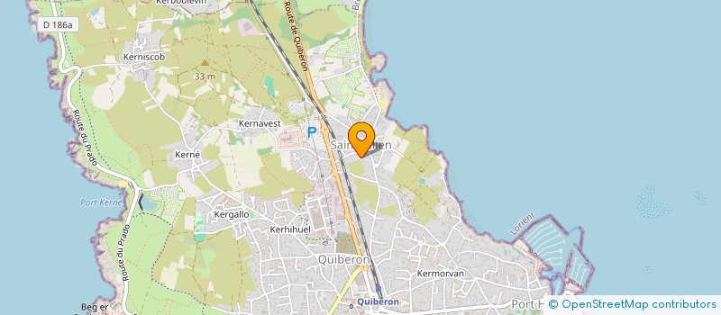 localisation de l'entreprise MADAME CHRISTINE POULAILLER  QUIBERON