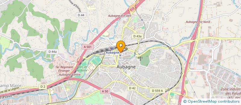 localisation de l'entreprise MADAME CHRISTINE POULALION  AUBAGNE