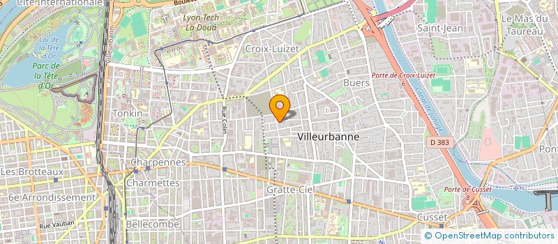 localisation de l'entreprise MADAME CHRISTINE POULET à VILLEURBANNE