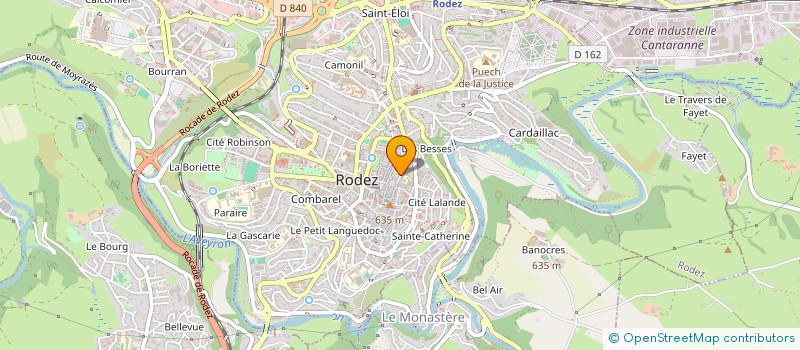 localisation de l'entreprise MADAME CHRISTINE POULHES à RODEZ