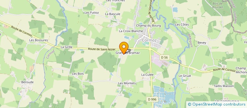 localisation de l'entreprise MADAME CHRISTINE POUPON  CORMOZ