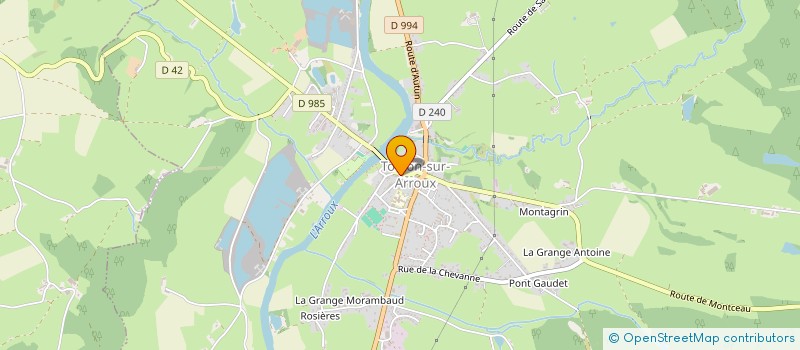 localisation de l'entreprise MADAME CHRISTINE POURCELOT  TOULON-SUR-ARROUX