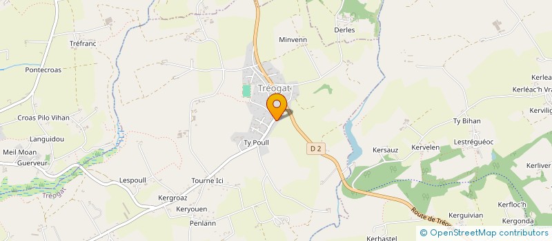 localisation de l'entreprise MADAME CHRISTINE POURET  TREOGAT