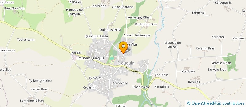 localisation de l'entreprise MADAME CHRISTINE POUSSIER  SAINT-PABU