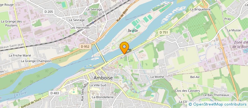 localisation de l'entreprise MADAME CHRISTINE POUTHIER  AMBOISE