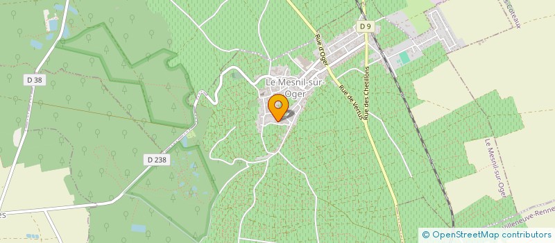 localisation de l'entreprise MADAME CHRISTINE POUYET  LE MESNIL-SUR-OGER