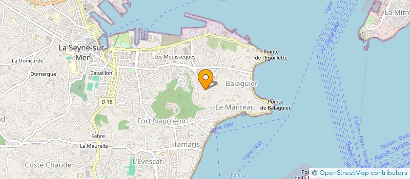 localisation de l'entreprise MADAME CHRISTINE POUZET à LA SEYNE-SUR-MER
