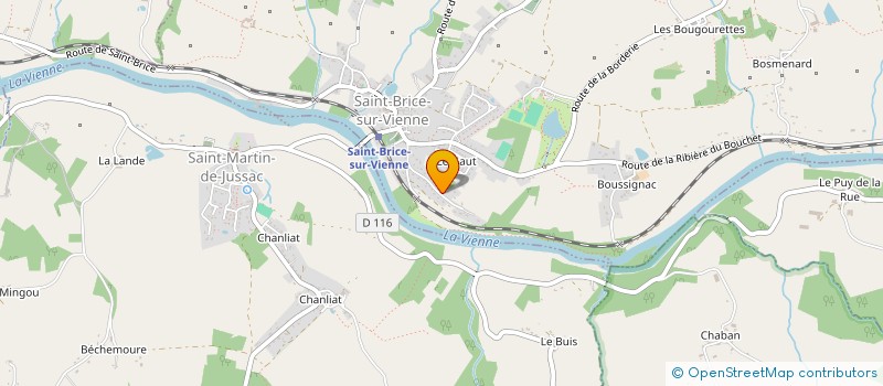 localisation de l'entreprise MADAME CHRISTINE POUZET  SAINT-BRICE-SUR-VIENNE