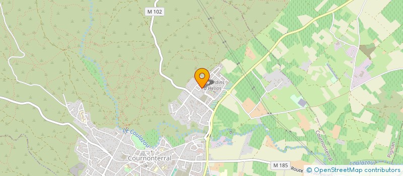 localisation de l'entreprise MADAME CHRISTINE PRADEL à COURNONTERRAL